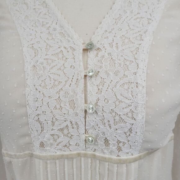 Emma James Y2K White Swiss Dot Sheer Lace Blouse Top Women's Plus Size 22W - Picture 4 of 15